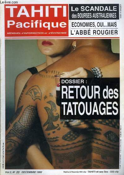 Tahiti Pacifique, N20 - Volume 2 : Retour des tatouages - Le scandale des Bourses Australiennes - L'Abb Rougier ...