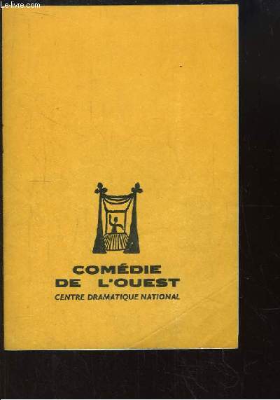 Programme de la Comdie de l'Ouest, Centre Dramatique National : Le Train de Venise, comdie en 3 actes de Louis Verneuil et Georges Berr.