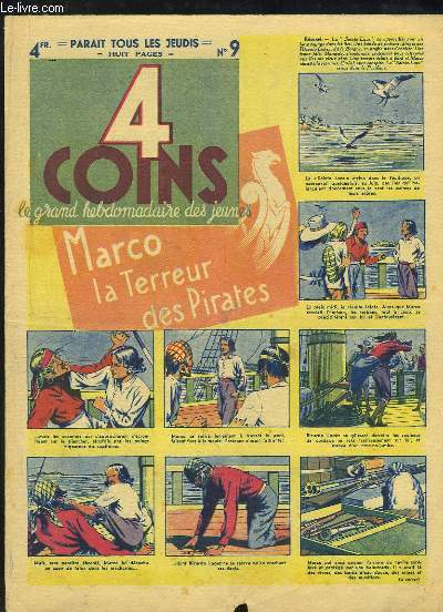 4 Coins, le grand hebdomadaire des jeunes N9 : Le Sac de l'Usurier Rapineau - La Pierre Magique ( suivre) -