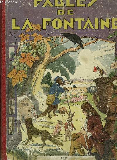 Choix de Fables de La Fontaine. Album pour les Enfants avec de nombreuses illustrations par J.-J. Grandville.