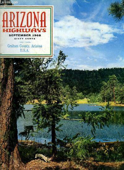 Arizona Highways, Volume XLIV - N9 : Graham County, Arizona, USA - Eastern Arizona College at Thatcher - The swift trail, par R.B. Whitaker ...