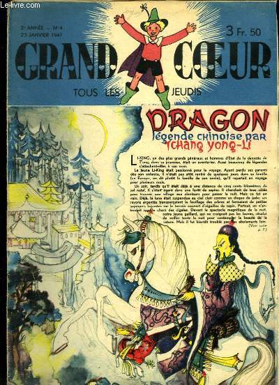 Grand Coeur n4 - 2e anne : Dragon, lgende chinoise par TCHANG YONG-LI
