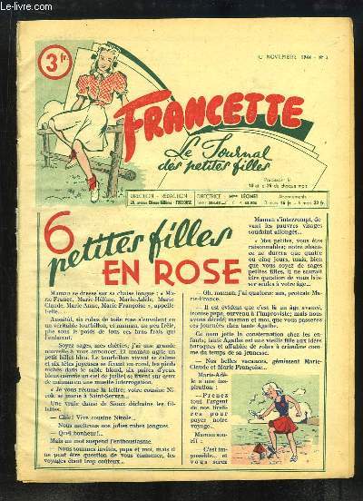 Francette, le Journal des petites filles, N2 : 6 petites filles en rose