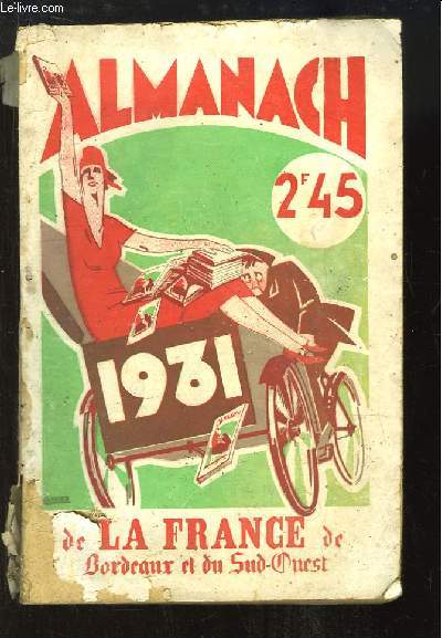 Almanach de la France, de Bordeaux et du Sud-Ouest 1931