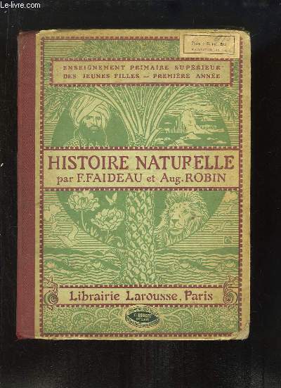 Histoire Naturelle. Enseignement Primaire Suprieur des Jeunes Filles.