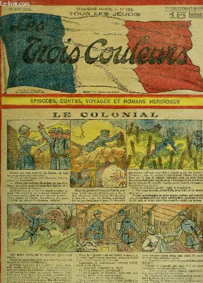 Les Trois Couleurs, N195 - 5e anne : Le Colonial - Fantaisie humoristique, Victoires & Conqutes d'un Gnral Autrichien
