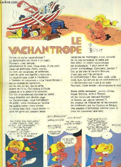 Le Vacanthrope (Le Vachantrope), extrait du Journal Spirou n2105 : Connaissez-vous ces Indiens l ? - Michel Thierry et le Tlmaster