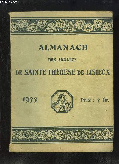 Almanach des Annales de Sainte Thrse de Lisieux - 1933