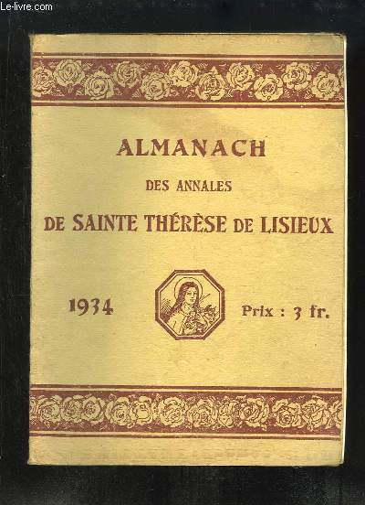 Almanach des Annales de Sainte Thrse de Lisieux - 1934