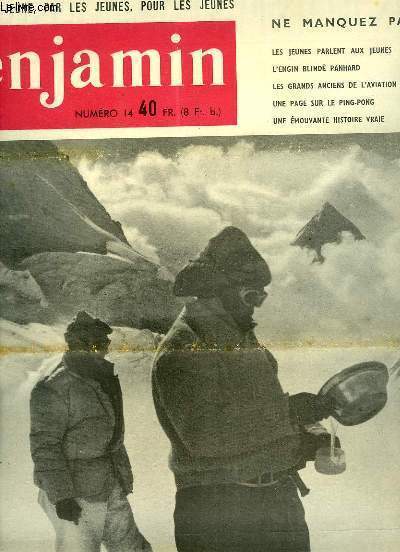 Journal Benjamin N14 : L'engin blind Panhard - Une page sur le ping-pong - Mon ami Raymond Lambert, la bataille de l'Himalaya continue ...