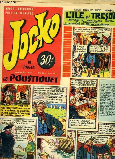 Jocko et Poustiquet N25 : Ben BAREK, un de nos meilleurs joueurs de football - Les deux Robinsons, de MARQUES illustr par Maurice TOUSSAINT ...