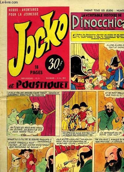 Jocko et Poustiquet N55 : La Princesse et le Rossignol, de Henry GREGOIRE illustr par Pierre ROUSSEAU ...