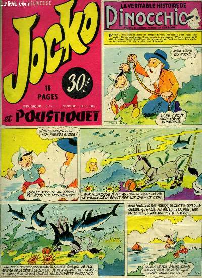 Jocko et Poustiquet N70 : L'Oiseau Bleu, de Mme D'AULNOY illustr par JOURCIN