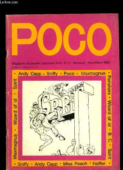 Poco n8 : Andy Capp, Sniffy, Poco, Maxmagnus, Perishers, Spirit ... - Le retour de Little Nemo, par Couperie - Poco, par Moliterni & Le Gallo - Les Matamorfosis, par Pompeia ...