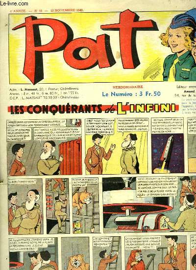 Pat N46 - 4e anne : La France qui chante, Les Petits Choeurs de la Cte d'Azur - Un soir de novembre, par Jos. MANNE