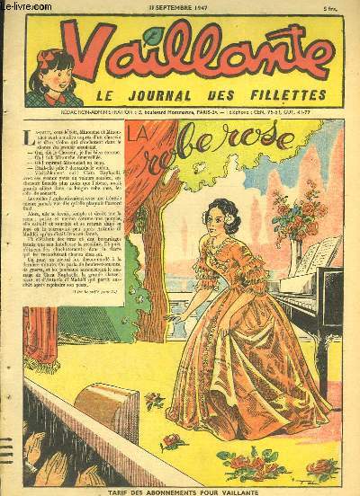 Vaillante, le journal des fillettes N34 : La robe rose - Douce ...