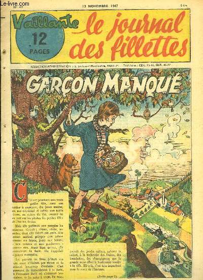 Vaillante, le journal des fillettes N43 : Garon manqu - Au royaume des dormeurs - Le joueur de Biniou