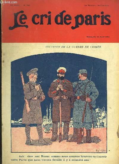 Le Cri de Paris N941 - 19e anne : Souvenir de la Guerre de Crime.