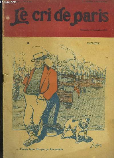 Le Cri de Paris N1120 - 22e anne : Patience, par GEFFROY