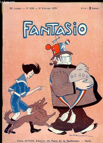 Fantasio, Magazine Gai. N528 - 23me anne : Mektoub, par BRESSAC - Salon de Coiffures - Maurice Dekobra, illustr par BARRERE - Liane de Pougy vient de faire sa rentre au thtre ...