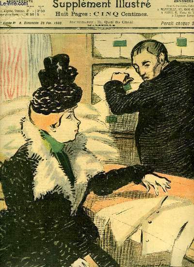 Le Petit Marseillais, supplment illustr N8 - 3me anne : Charit bein ordonne, par Hermann PAUL - Simplice et Barnav, par CIM - Dpche Philatlique, par Emile COHLZ ...