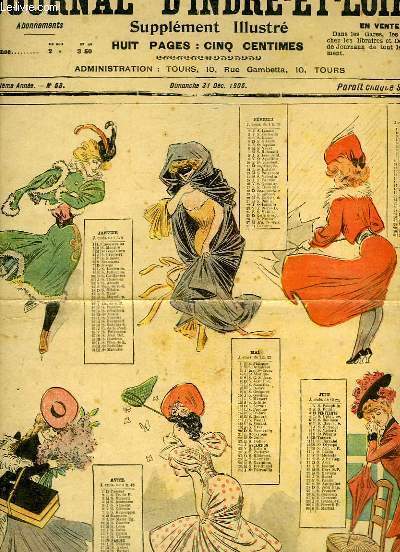 Calendrier 1906, illustré par PREJELEAN