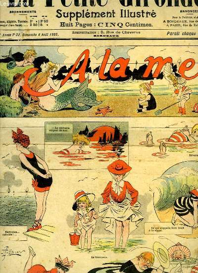 La Petite Gironde, Supplment illustr N32 - 8me anne : A la Mer, par PREJELEAN