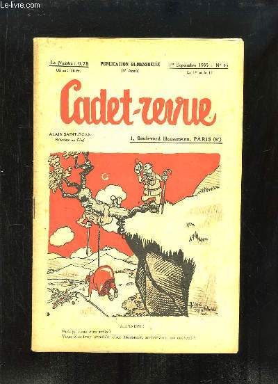 Cadet-Revue N65 - 3me anne : Alpinisme - Le club des Dgourdis - Les Frres Wright - Promenade souterraine - Les Belles forts de l'le-de-France ...