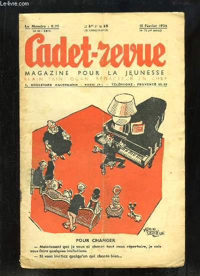 Cadet-Revue N76 - 4me anne : Pour changer - Un Rallye-Paper - Le Sabotier du Diable, conte campagnard -