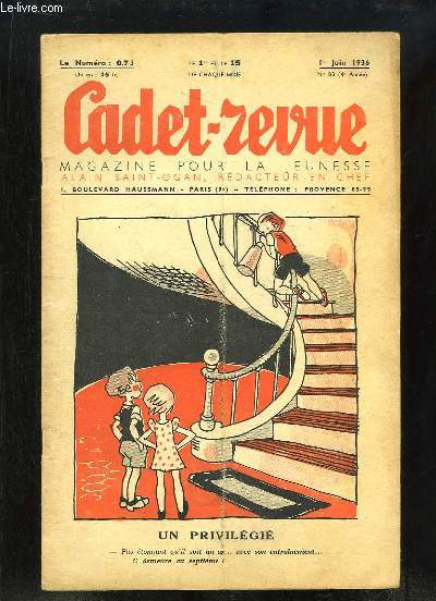 Cadet-Revue N83 - 4me anne : Un Privilgi - Les Maisons des Oiseaux - Cinma et Couleurs - L'apptit de Louis XVI ...