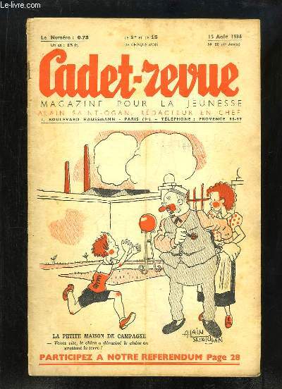 Cadet-Revue N88 - 4me anne : La petite maison de campagne - Les histoires du Pre Le Gallic, par LAURY - Jeux dans l'eau ...