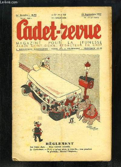 Cadet-Revue N114 - 5me anne : Rglement - L'Enfant de la Jungle (Elephant Boy) - Robert Surcouf, le vaillant corsaire - Les carrires commerciales ...