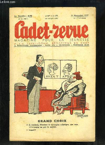 Cadet-Revue N117 - 5me anne : Grand Choix - Dictons populaires de France - La Pche  la morue (  suivre) ...