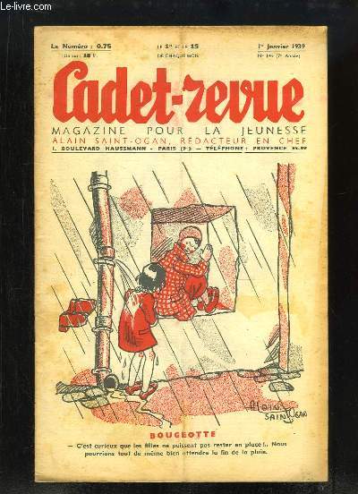 Cadet-Revue N145 - 7me anne : Bougeotte - Alerte dans la Fort - La Fe des Brumes et le Gant Rude Ecorce, conte canadien par MERCIER-GOUIN ...