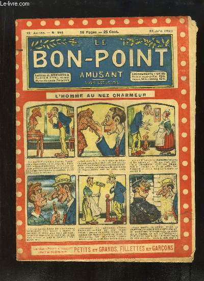 Le Bon-Point amusant N551 - 12me anne : L'homme au nez charmeur.