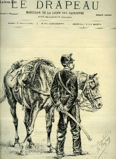 Le Drapeau N16, 5me anne : Artillerie, Grande Tenue, de Jules LAVVE d'aprs DUPRAY - Arme Territoriale, Gnie, dessin par L. Du PATY.