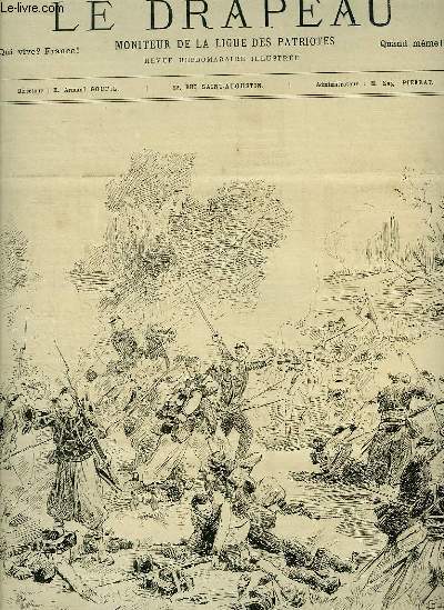 Le Drapeau N50, 5me anne : Le 2e Zouaves  Magenta, dessin de L. Du PATY - La Confrontation, d'aprs BOUTIGNY