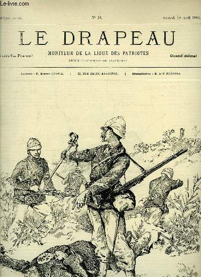 Le Drapeau N16, 4me anne : L'Ennemi ? Le voila !, dessin de L. SERGENT - Le Bal de l'Htel de Ville, dessin de Paul MERWART.