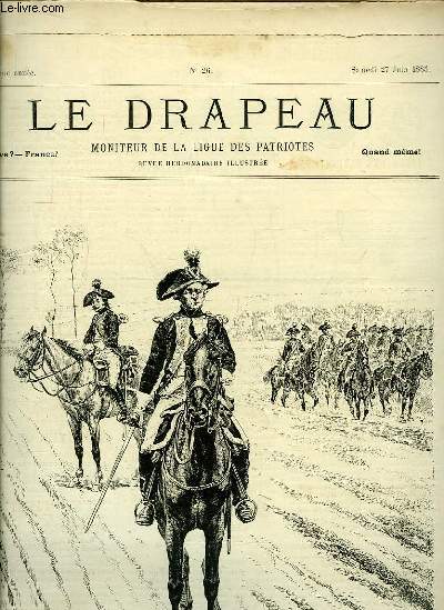 Le Drapeau N26, 4me anne : 1795, 8e Rgiment de Cavalerie, dessin de Jules LAVEE d'pars DUPRAY.
