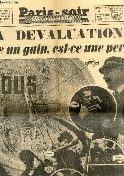 Paris-Soir Dimanche N41 - 1re anne : La Dvaluation, est-ce un gain, est-ce une perte pour vous ? - Matuska, le dynamiteur de trains, consent  mourir - Henri Deglane, devenu Prince du Catch - Ma Viepar Clark Gable ...