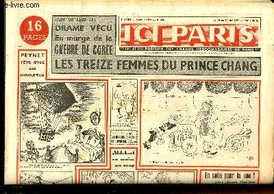 Ici Paris N306 - 7e anne : En marge de la Guerre de Core, les 13 femmes du Prince Chang - La guerre des vaccins - Marthe MERCADIER ...