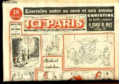 Ici Paris N305 - 7e anne : Trahi par Ginette, le Camelot Sentimental Briquet de Belleville - L'hypnose peut servir  confondre les criminels - L'Assassin de la petite Maria Goretti