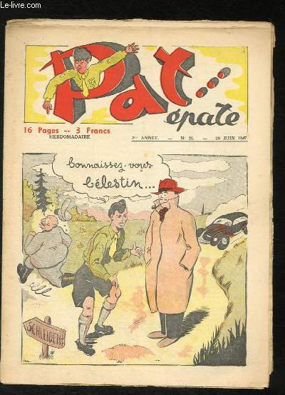 Pat ... pate, N25 - 2e anne : La mystrieuse aventure du Professeur Grandor, par ALGARA - Au temps des loups-garous (fin) ...