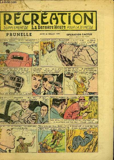Rcration du 18 janvier 1957 : Les Marsupiaux - Commmoration de la Fte Nationale - Le chteau abandonn (conte) - Prunelle, 