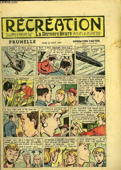 Rcration du 15 aot 1957 : La jeune servante (conte) - Prunelle, 