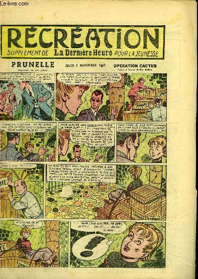 Rcration du 7 novembre 1957 : Les Satellites - A l'assaut du Cervin (conte) - Prunelle, 