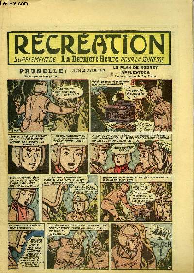 Rcration du 23 avril 1959 : Opration Muses - La vieille horloge (conte) - Prunelle, 