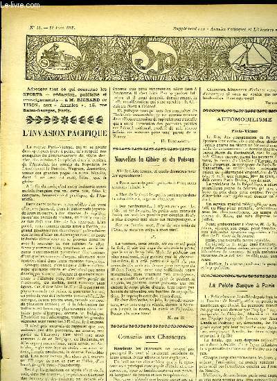 Les Sports N11 : L'Invasion Pacifique - La Pelote Basque  Paris - Les Primes des 