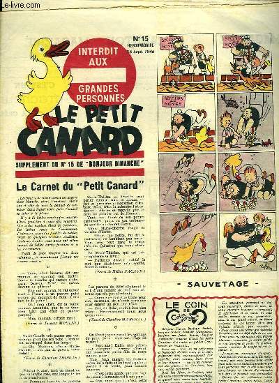 Le Petit Canard, supplément du N°15 de 