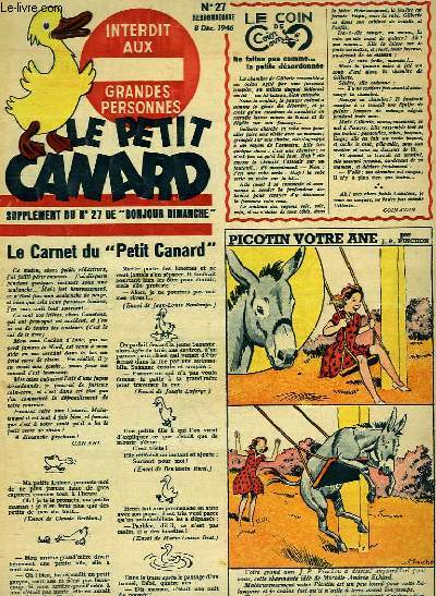 Le Petit Canard, supplment du N27 de 